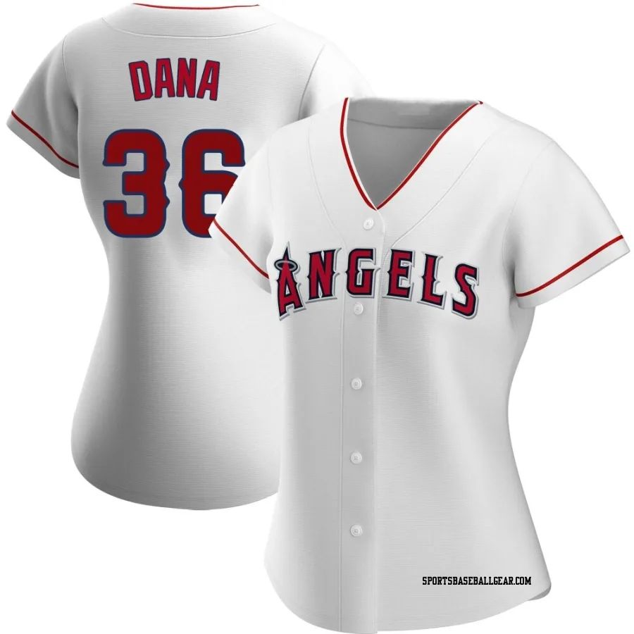 Caden Dana Women's Los Angeles Angels White Authentic Home Jersey