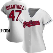 Cal Quantrill Women's Cleveland Guardians White Authentic Home Jersey