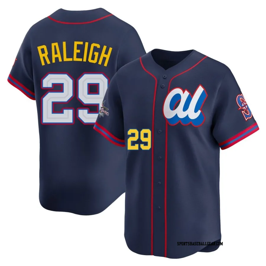 Cal Raleigh Men's Seattle Mariners Navy Limited American League 2025 All-Star Edition Jersey