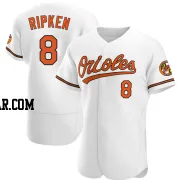 Cal Ripken Men's Baltimore Orioles White Authentic Home Jersey
