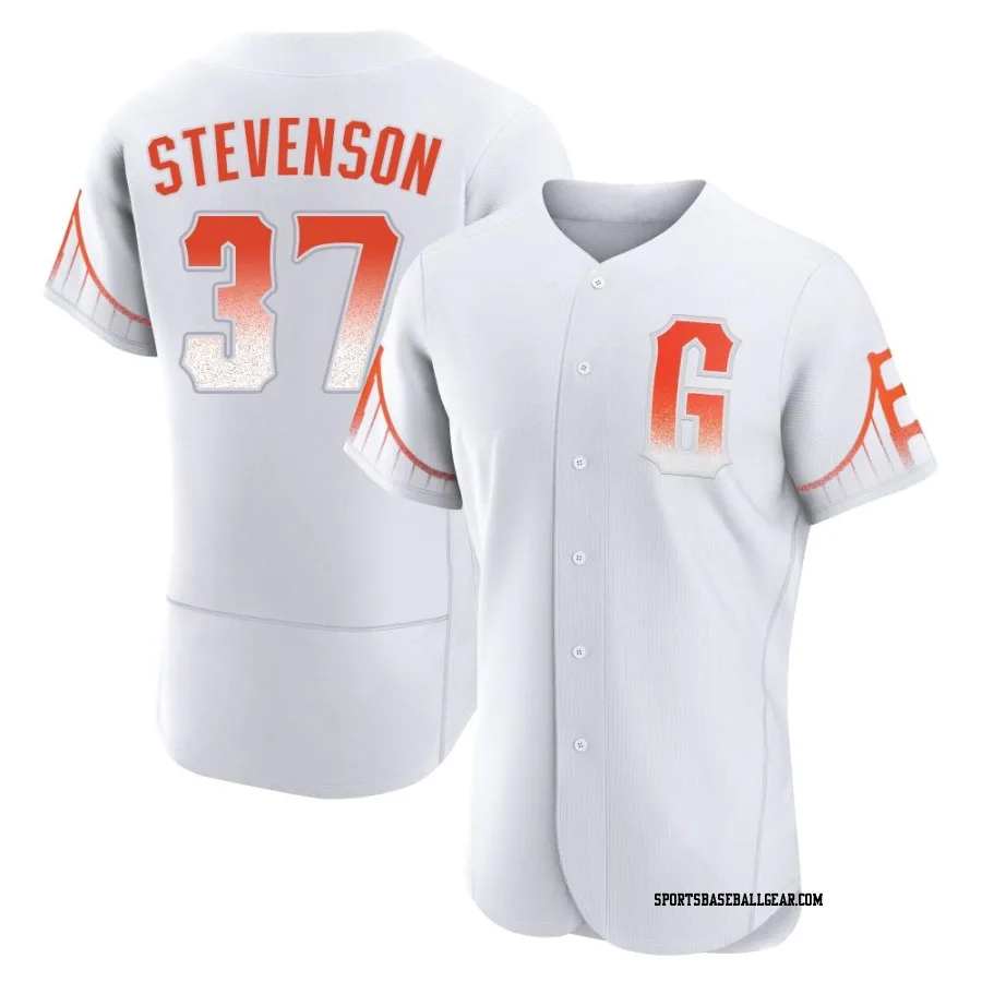 Cal Stevenson Men's San Francisco Giants White Authentic 2021 City Connect Jersey