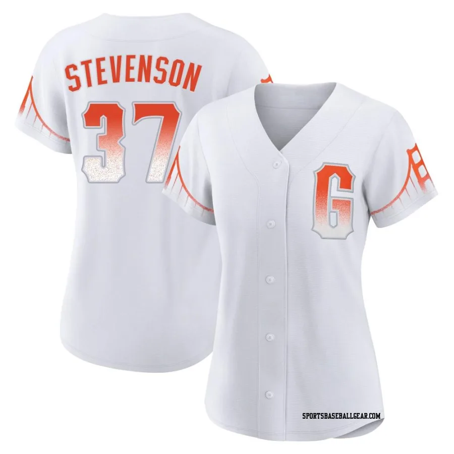 Cal Stevenson Women's San Francisco Giants White Replica 2021 City Connect Jersey