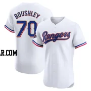 Caleb Boushley Men's Texas Rangers Gold Elite White 2024 Collection Jersey