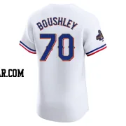 Caleb Boushley Men's Texas Rangers Gold Elite White 2024 Collection Jersey