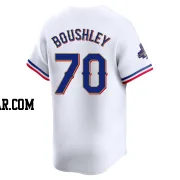 Caleb Boushley Men's Texas Rangers Gold Limited White 2024 Collection Jersey