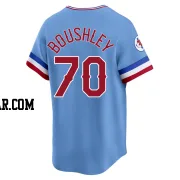 Caleb Boushley Men's Texas Rangers Light Blue Limited Cooperstown Collection Jersey