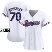 Caleb Boushley Women's Texas Rangers Gold Limited White 2024 Collection Jersey