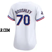 Caleb Boushley Women's Texas Rangers Gold Limited White 2024 Collection Jersey