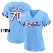 Caleb Boushley Women's Texas Rangers Light Blue Replica Alternate Jersey