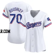 Caleb Boushley Women's Texas Rangers White Limited Home Jersey