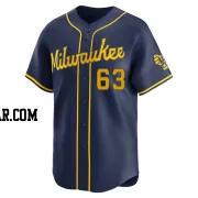 Caleb Durbin Men's Milwaukee Brewers Navy Limited Alternate Jersey