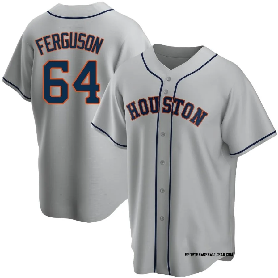 Caleb Ferguson Men's Houston Astros Gray Replica Road Jersey