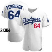 Caleb Ferguson Men's Los Angeles Dodgers White Authentic Home Jersey
