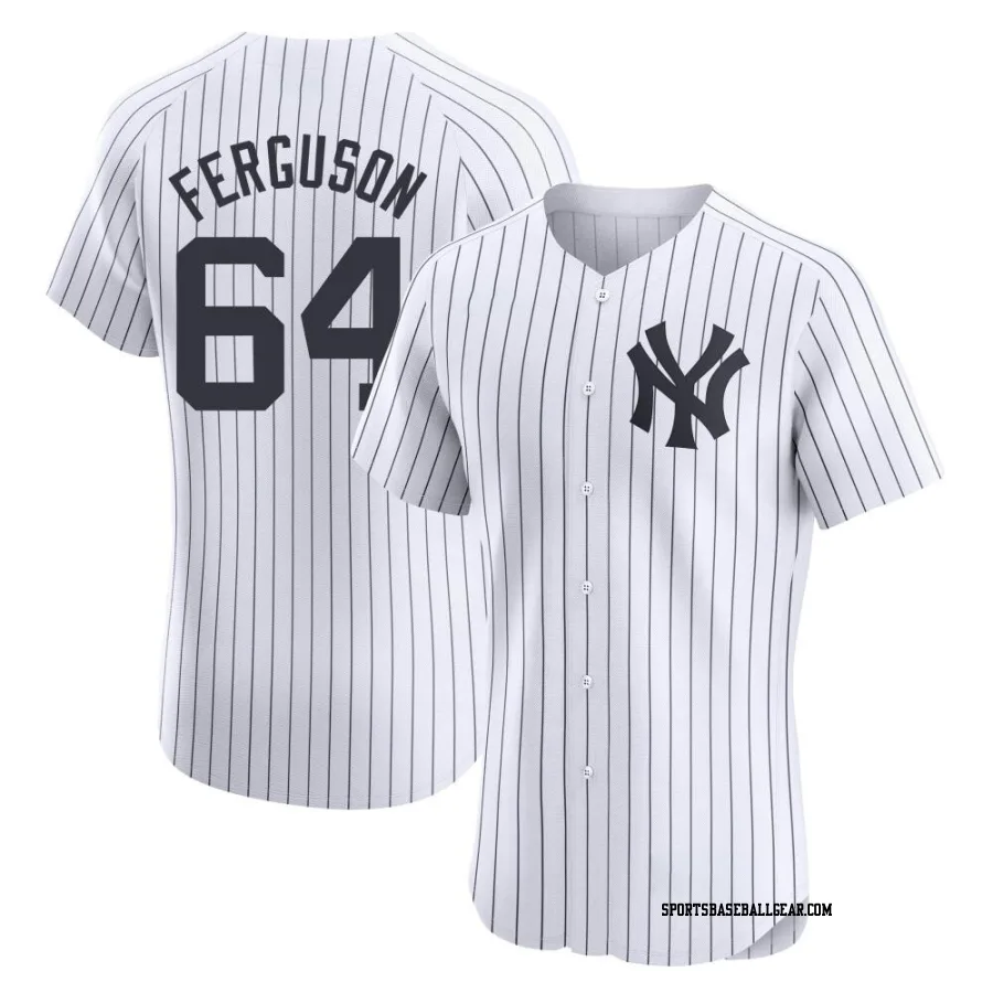 Caleb Ferguson Men's New York Yankees White Elite Home Jersey