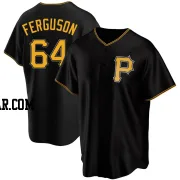 Caleb Ferguson Men's Pittsburgh Pirates Black Replica Alternate Jersey