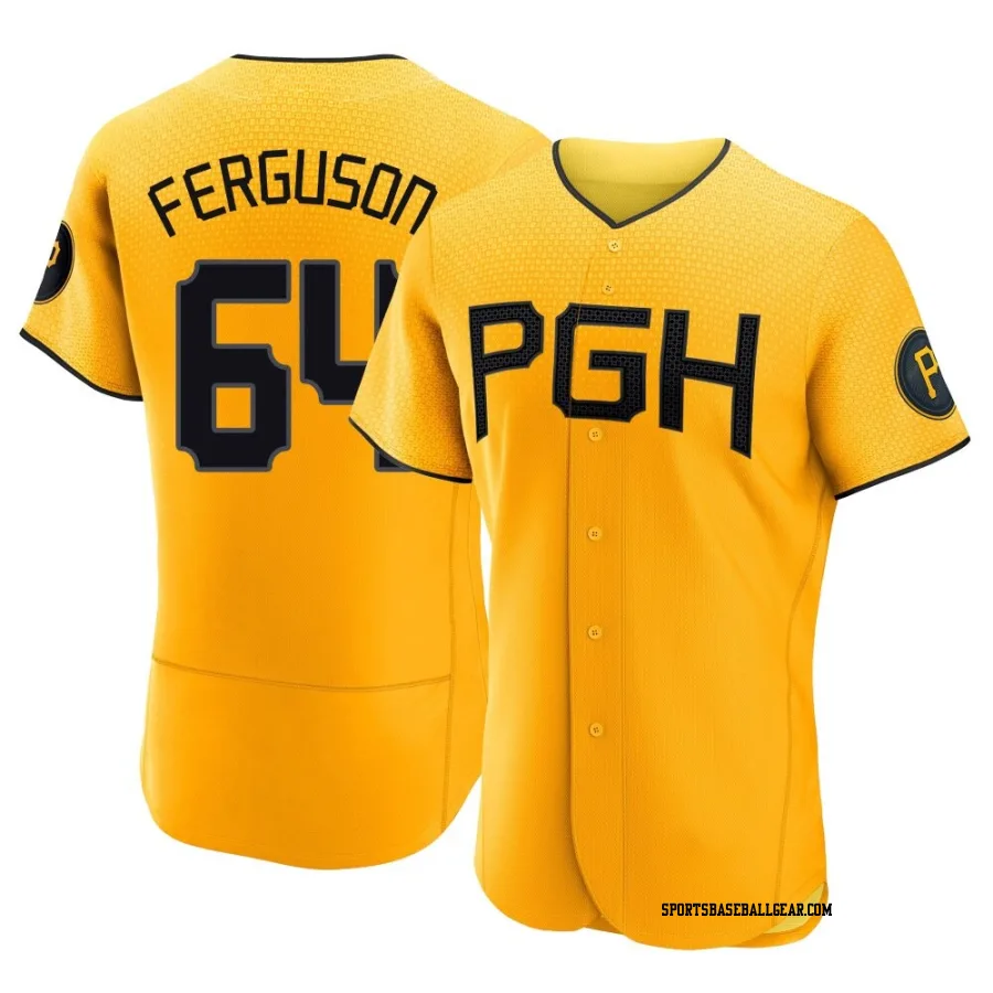 Caleb Ferguson Men's Pittsburgh Pirates Gold Authentic 2023 City Connect Jersey
