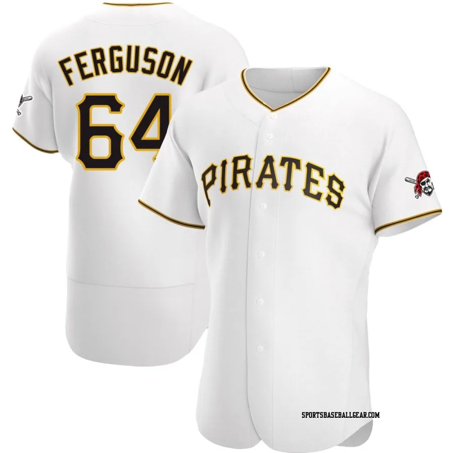 Caleb Ferguson Men's Pittsburgh Pirates White Authentic Home Jersey