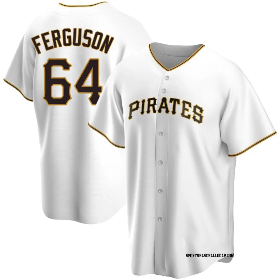 Caleb Ferguson Men's Pittsburgh Pirates White Replica Home Jersey