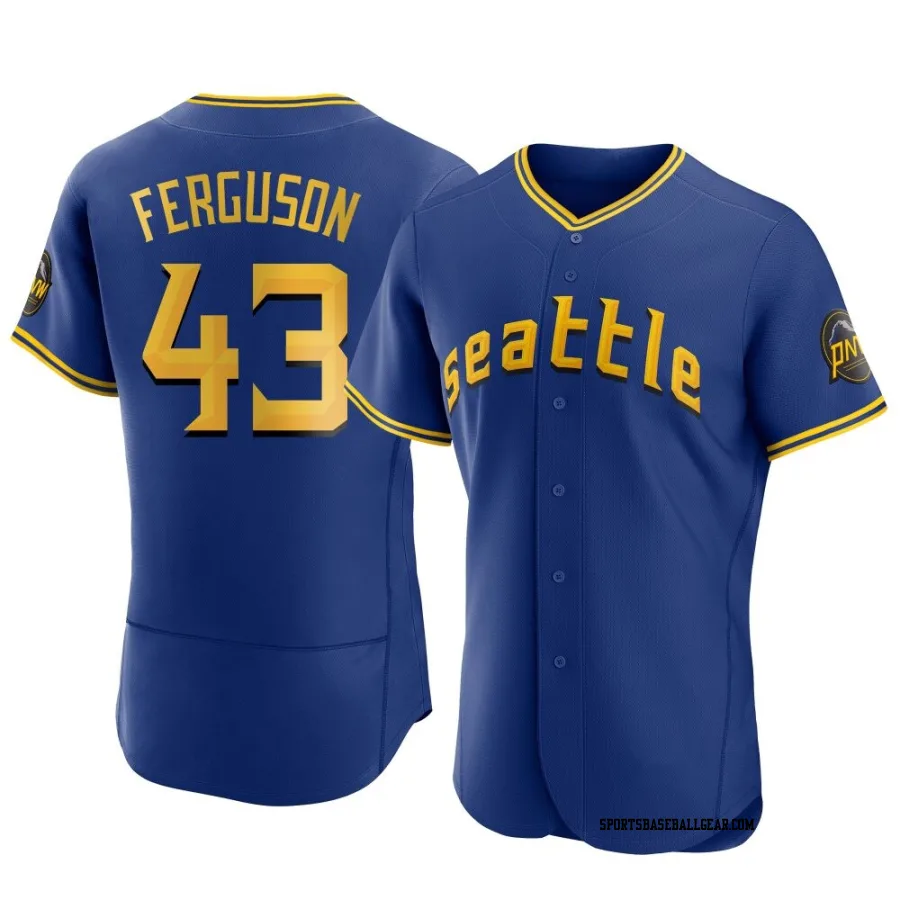 Caleb Ferguson Men's Seattle Mariners Royal Authentic 2023 City Connect Jersey