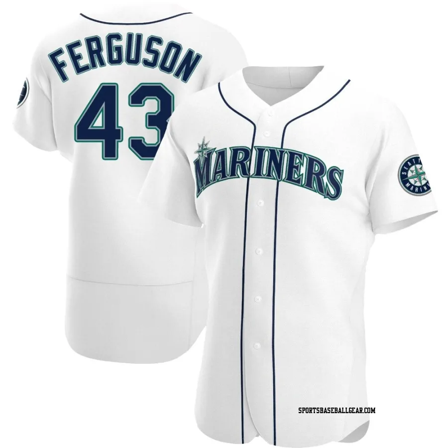 Caleb Ferguson Men's Seattle Mariners White Authentic Home Jersey
