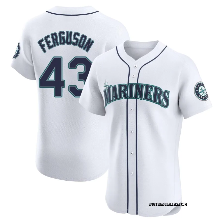 Caleb Ferguson Men's Seattle Mariners White Elite Home Jersey