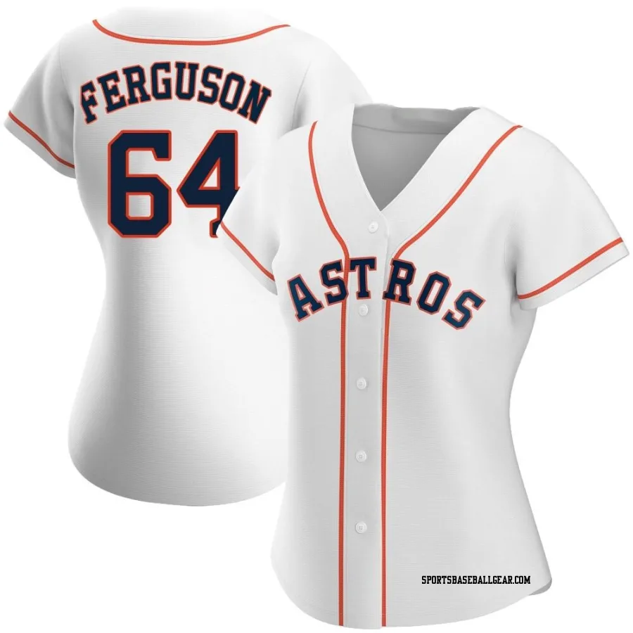 Caleb Ferguson Women's Houston Astros White Authentic Home Jersey