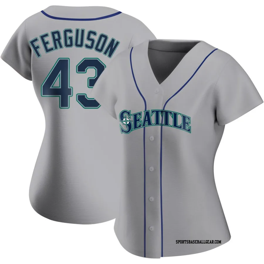 Caleb Ferguson Women's Seattle Mariners Gray Replica Road Jersey