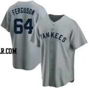 Caleb Ferguson Youth New York Yankees Gray Replica Road Cooperstown Collection Jersey