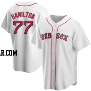 Caleb Hamilton Youth Boston Red Sox White Replica Home Jersey
