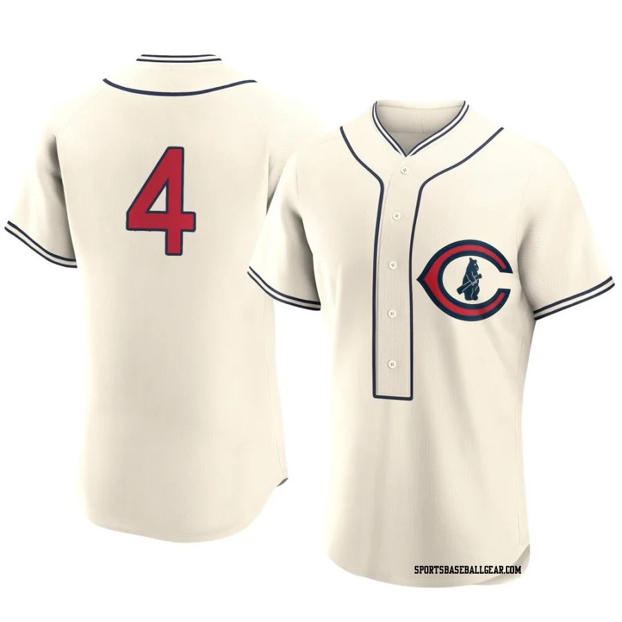 Caleb Knight Men's Chicago Cubs Cream Authentic 2022 Field Of Dreams Jersey