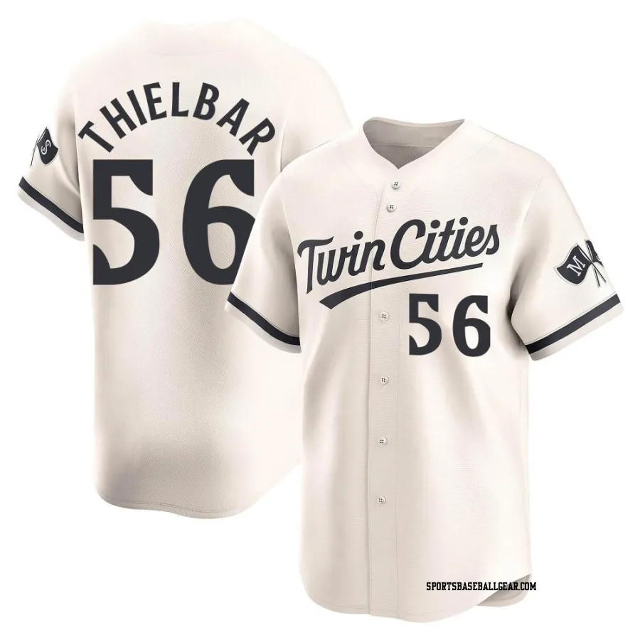 Caleb Thielbar Men's Minnesota Twins Cream Limited Alternate Jersey