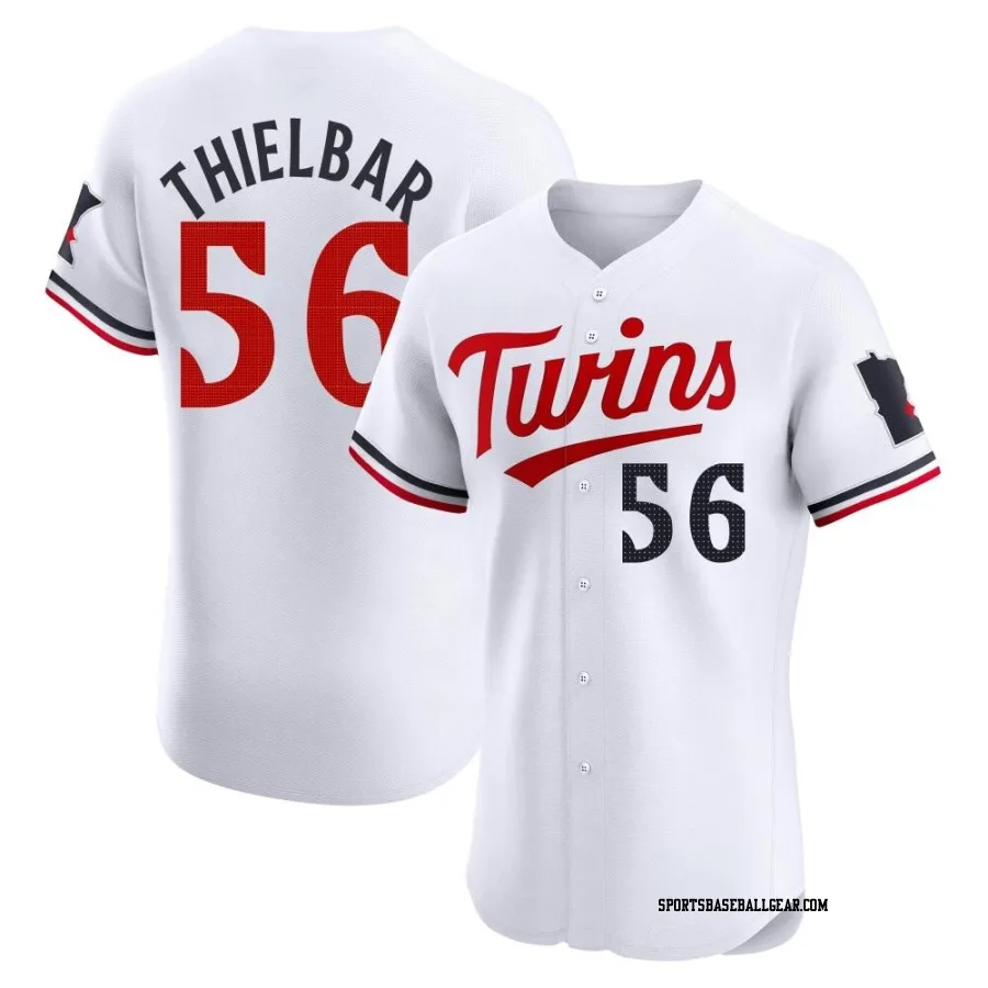 Caleb Thielbar Men's Minnesota Twins White Elite Home Jersey