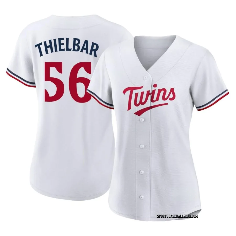 Caleb Thielbar Women's Minnesota Twins White Replica Home Jersey