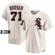 Cam Booser Men's Chicago White Sox Cream Limited Throwback Cooperstown Jersey