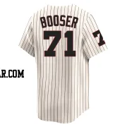 Cam Booser Men's Chicago White Sox Cream Limited Throwback Cooperstown Jersey