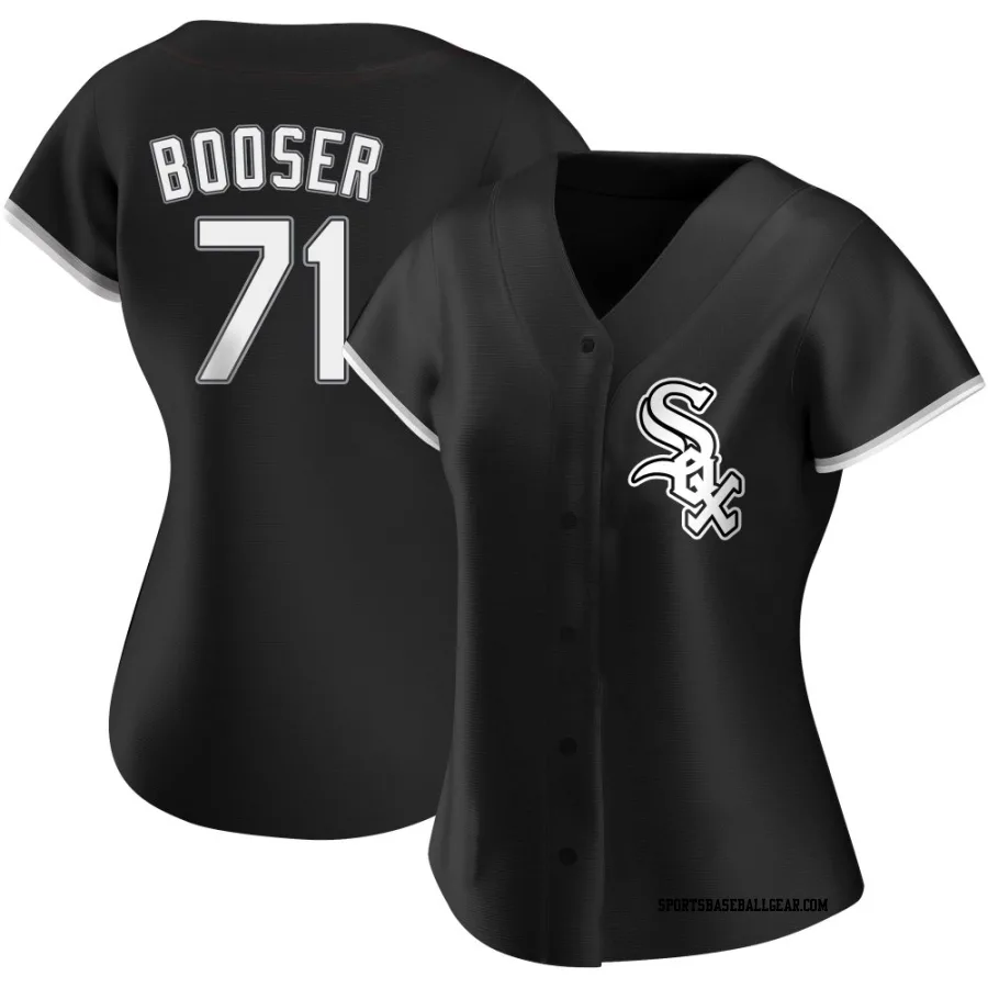 Cam Booser Women's Chicago White Sox Black Authentic Alternate Jersey