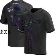 Cam Devanney Men's Kansas City Royals Black Holographic Replica Alternate Jersey
