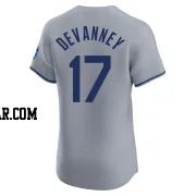 Cam Devanney Men's Kansas City Royals Gray Elite Road Jersey