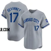 Cam Devanney Men's Kansas City Royals Gray Limited Away Jersey