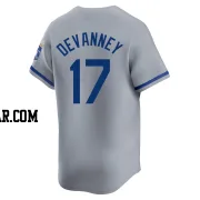 Cam Devanney Men's Kansas City Royals Gray Limited Away Jersey