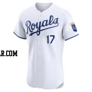 Cam Devanney Men's Kansas City Royals White Elite Home Jersey