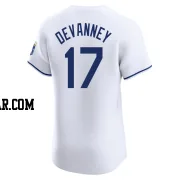 Cam Devanney Men's Kansas City Royals White Elite Home Jersey
