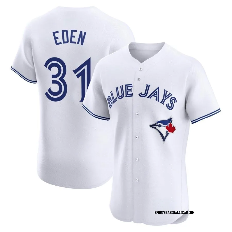 Cam Eden Men's Toronto Blue Jays White Elite Home Jersey