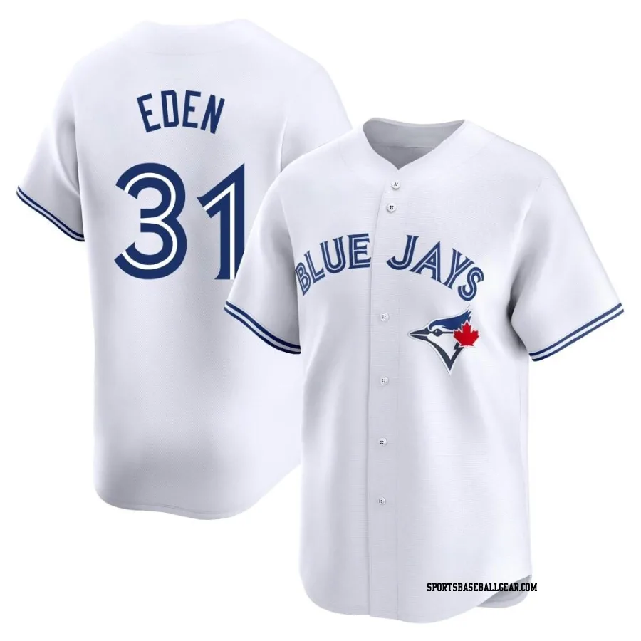 Cam Eden Youth Toronto Blue Jays White Limited Home Jersey