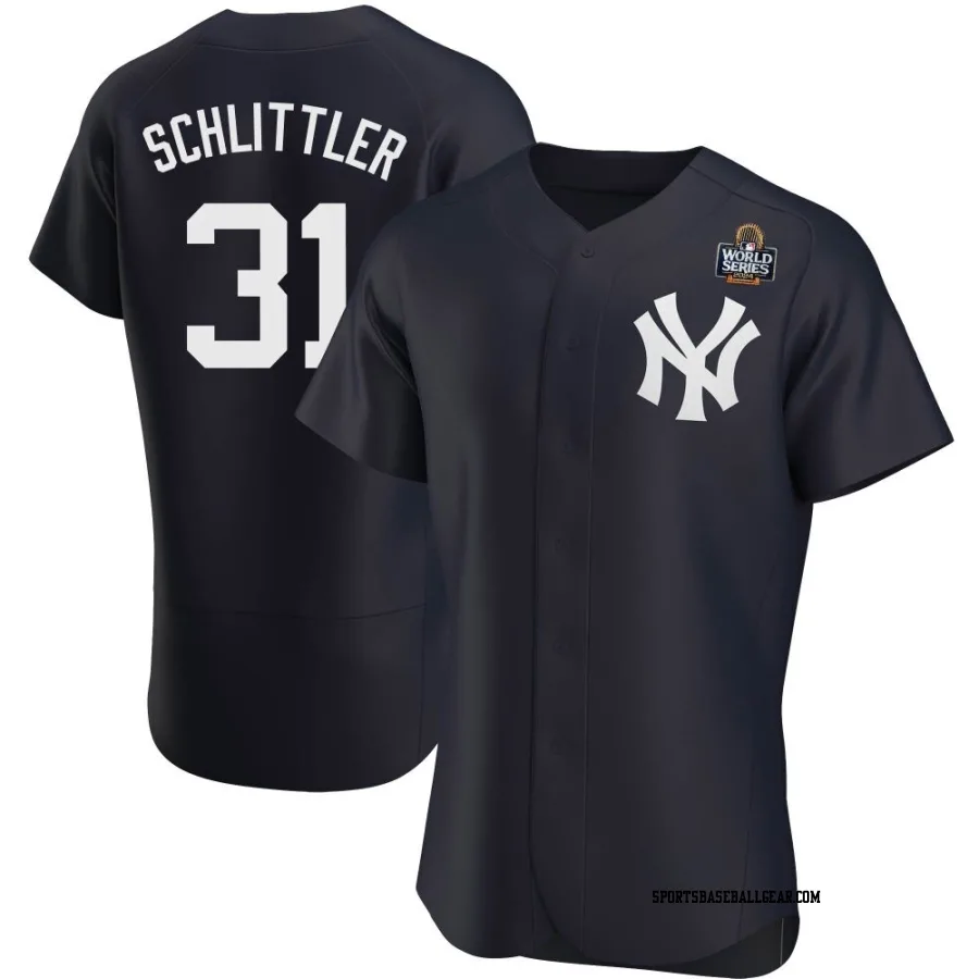 Cam Schlittler Men's New York Yankees Navy Authentic Alternate 2024 World Series Jersey