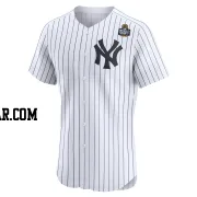 Cam Schlittler Men's New York Yankees White Elite Home 2024 World Series Jersey