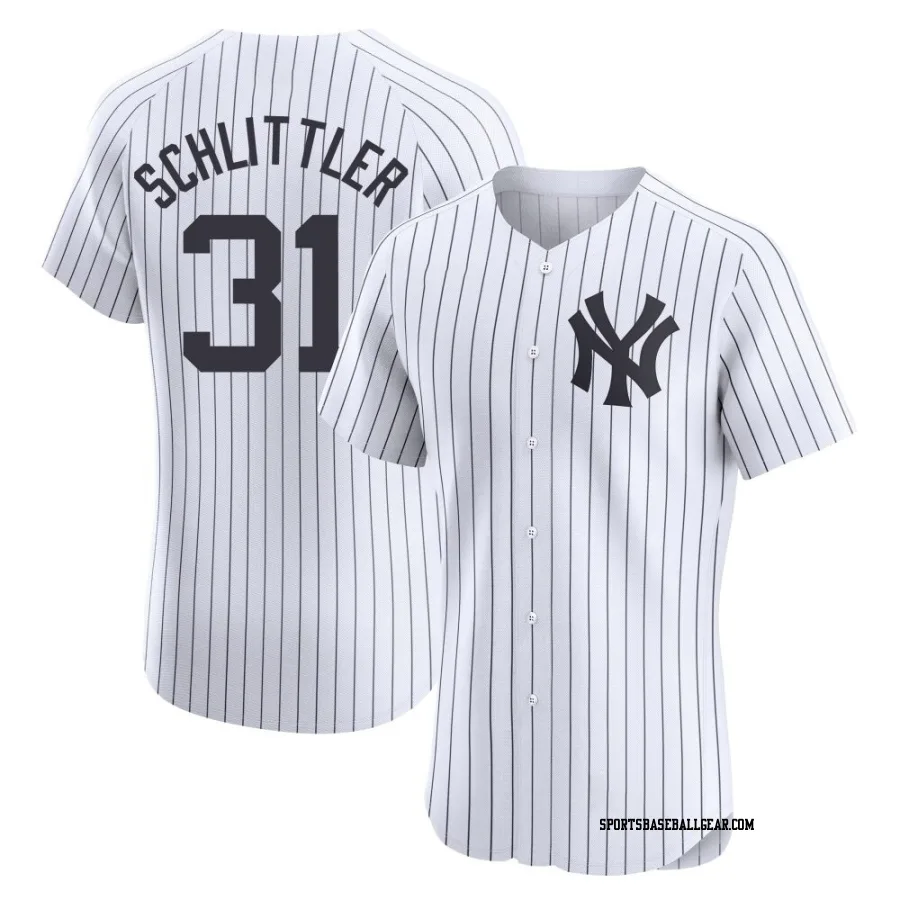 Cam Schlittler Men's New York Yankees White Elite Home Jersey