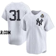 Cam Schlittler Men's New York Yankees White Limited Yankee Home 2nd 2024 World Series Jersey