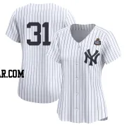 Cam Schlittler Women's New York Yankees White Limited Yankee Home 2nd 2024 World Series Jersey