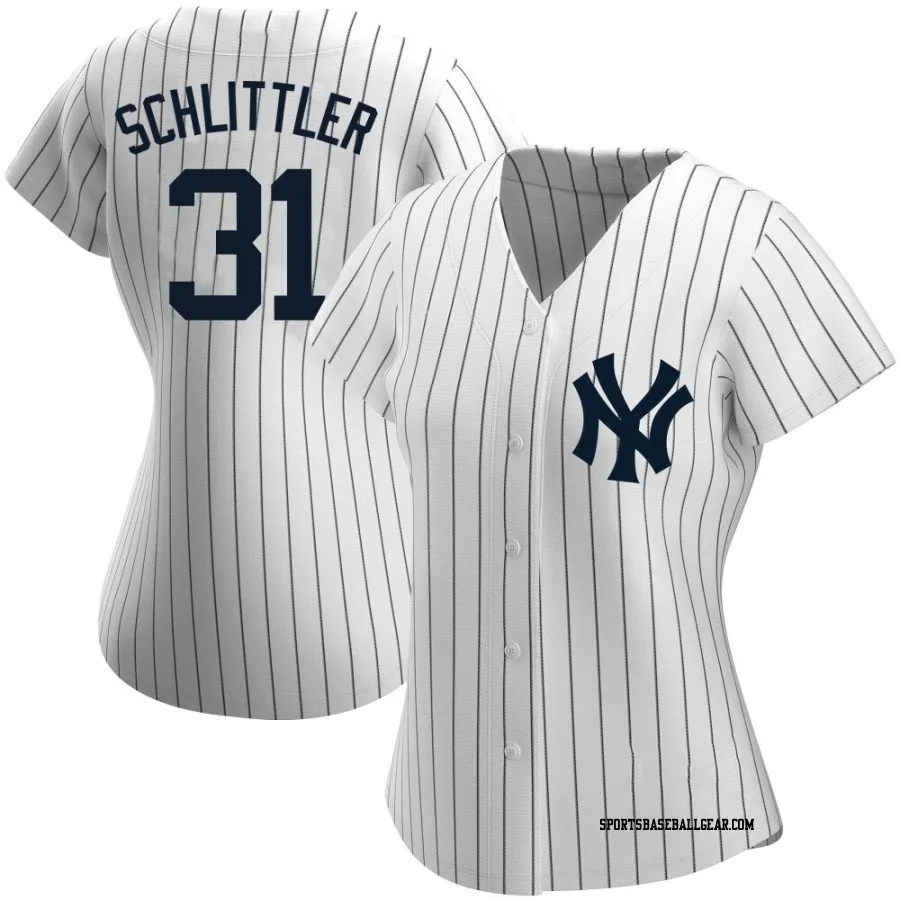 Cam Schlittler Women's New York Yankees White Replica Home Name Jersey